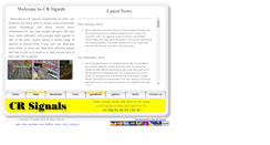 Desktop Screenshot of crsignals.com